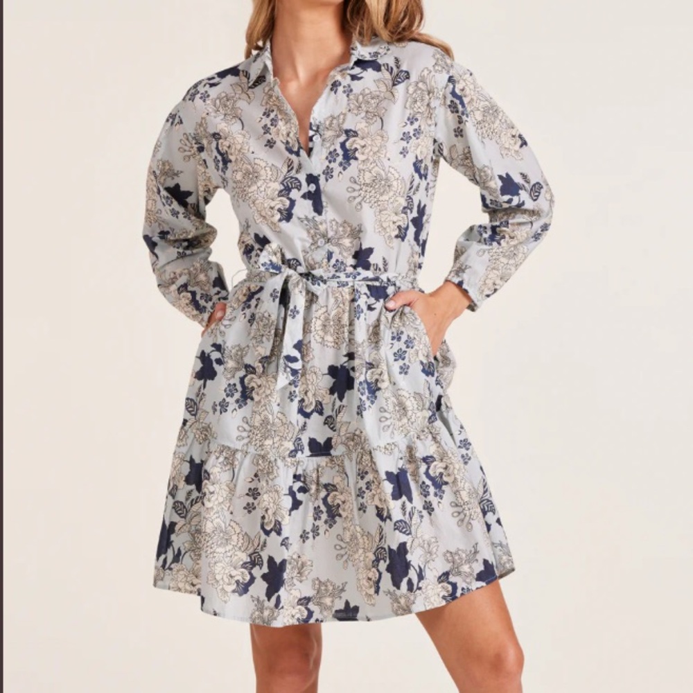Bobi Los Angeles // NWT tiered Casablanca dress